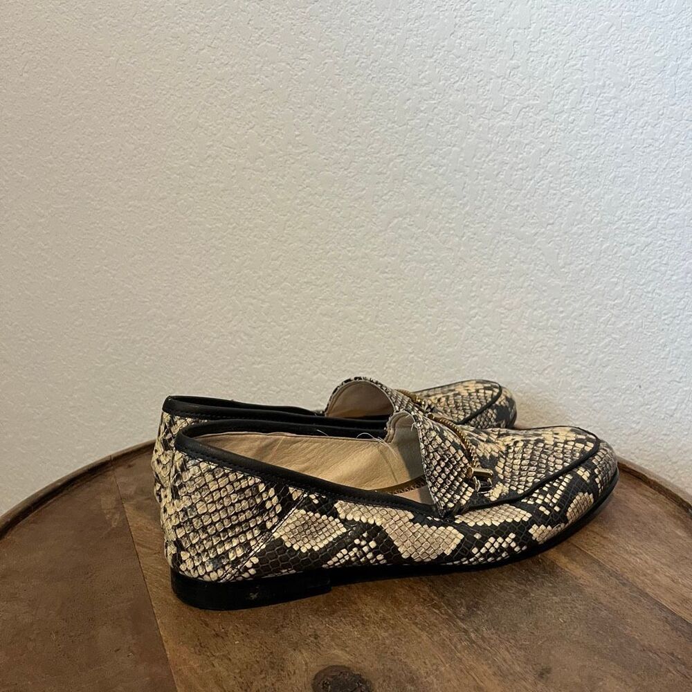 Sam Edelman Black White Loraine Python-Embossed L… - image 3